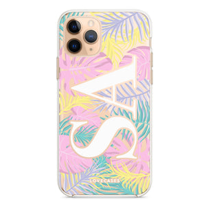 Personalised Pastel Palms Phone Case