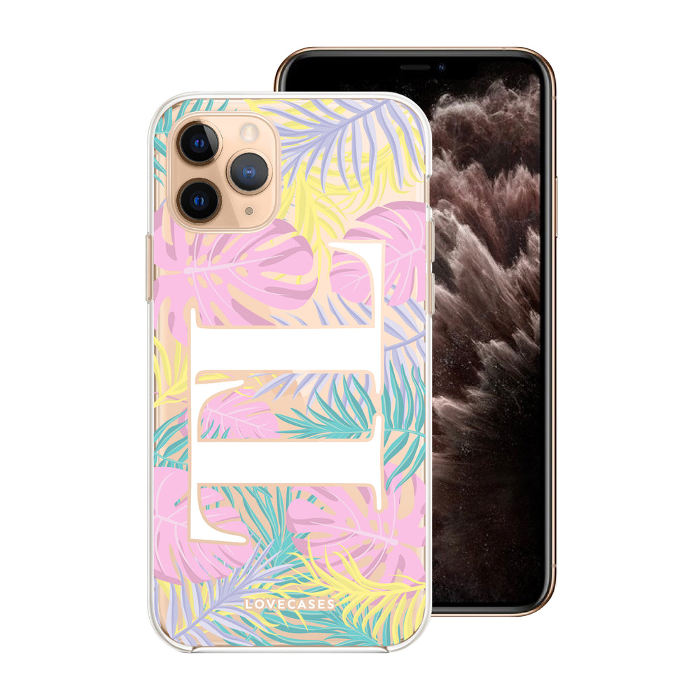 Personalised Pastel Palms Phone Case