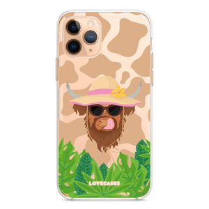 Boujee Summer Highland Cow Phone Case