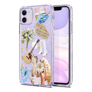 Dreamy Blues Glitter Phone Case