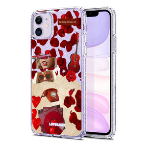
            
                Load image into Gallery viewer, Red Roses Glitter Phone Case
            
        