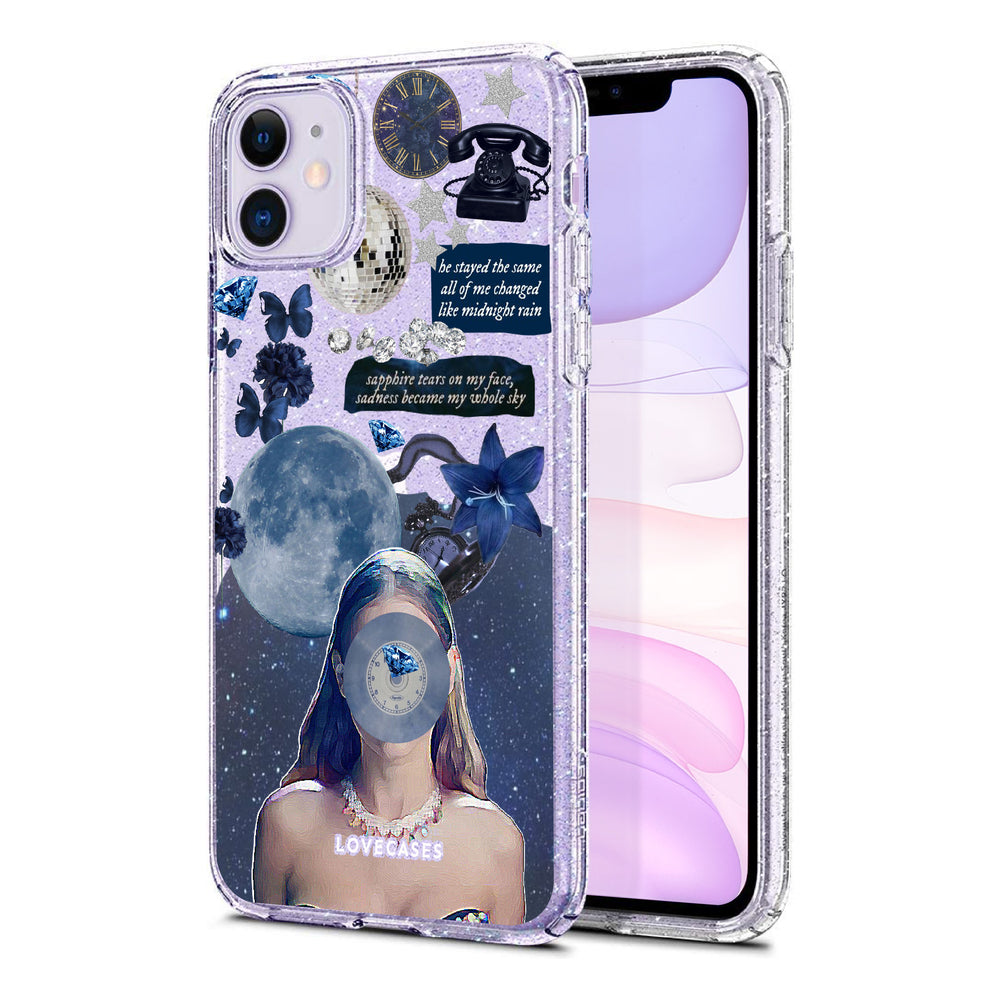 
            
                Load image into Gallery viewer, Blue Moonlight Glitter Phone Case
            
        