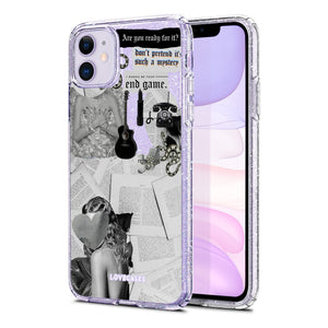 
            
                Load image into Gallery viewer, Newspapers Glitter Phone Case
            
        