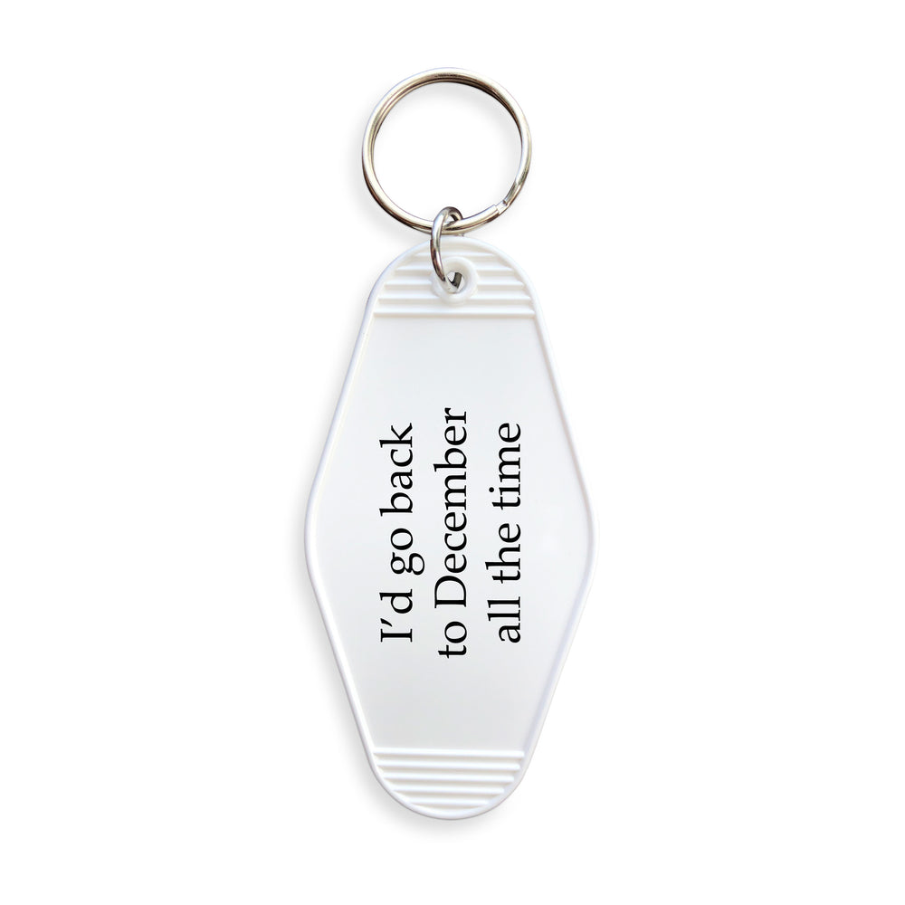 Back to December Motel Keyring