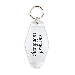 Champagne Problems Motel Keyring