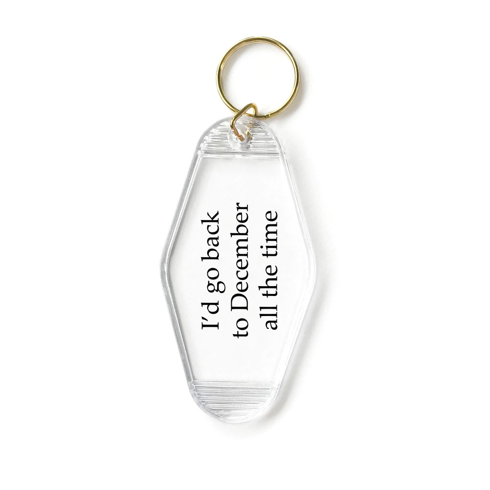 Back to December Motel Keyring