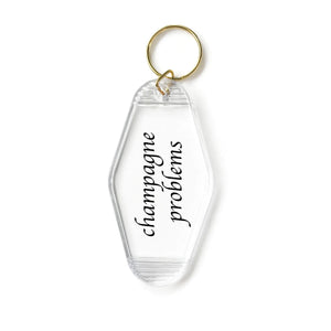 Champagne Problems Motel Keyring