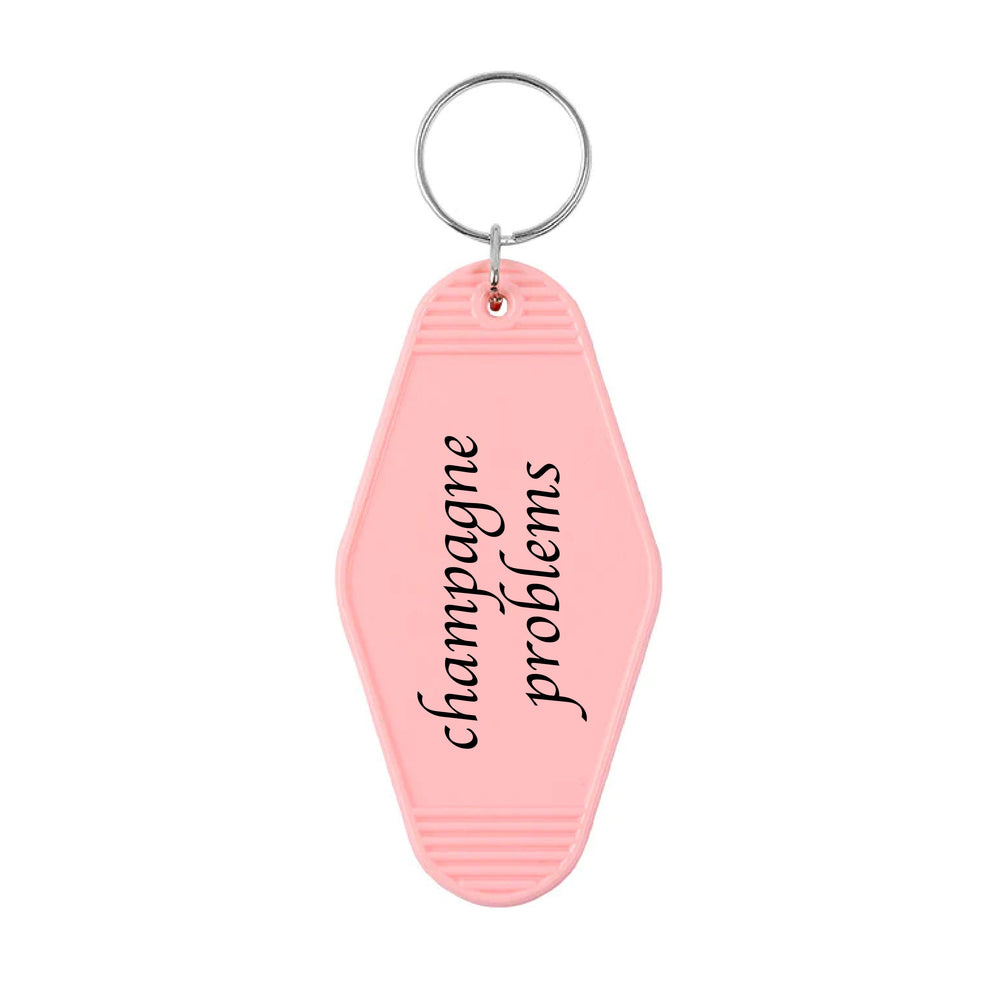 Champagne Problems Motel Keyring