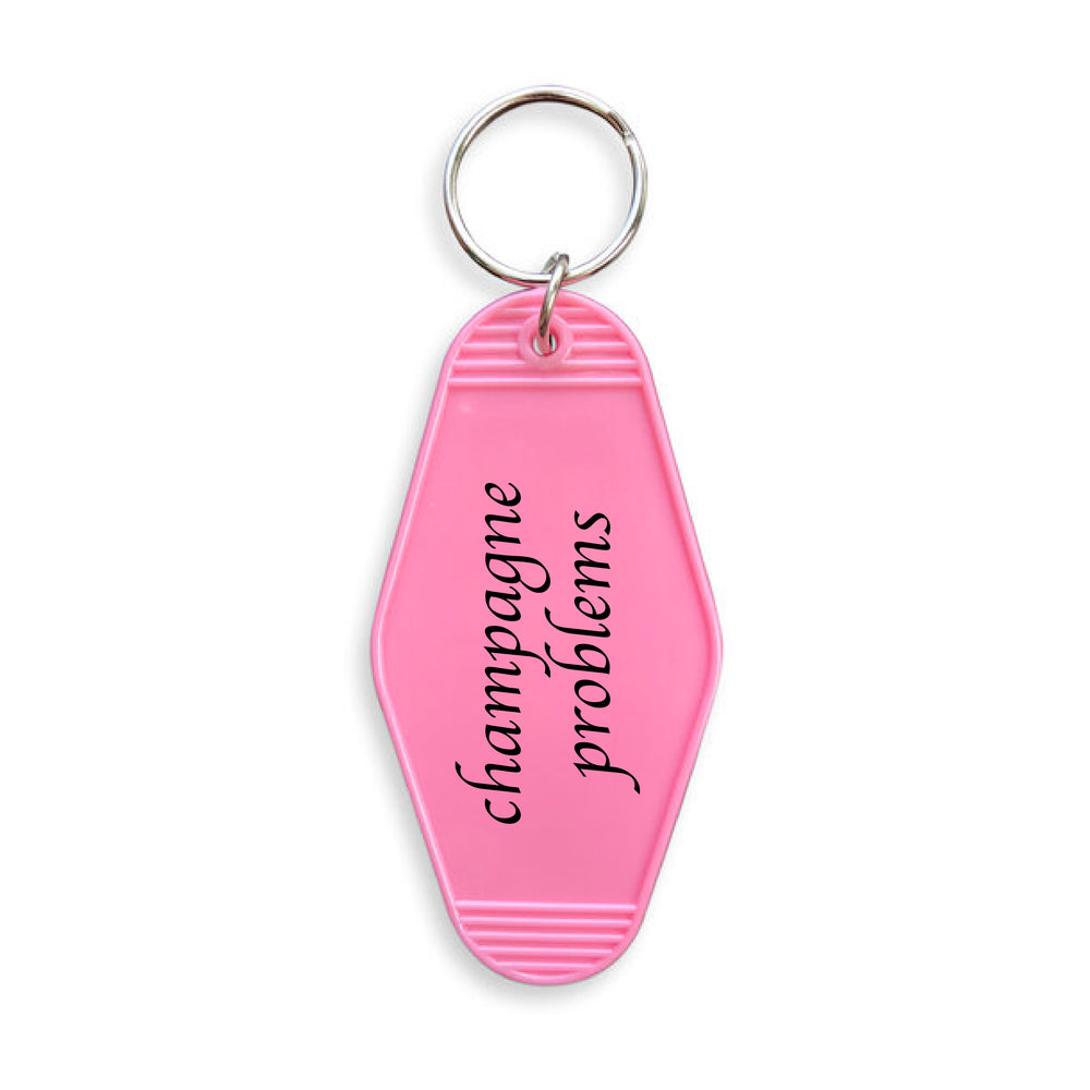 Champagne Problems Motel Keyring