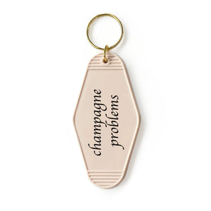 Champagne Problems Motel Keyring