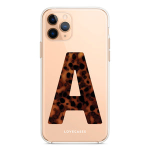 Personalised Tortoise Shell Letter Phone Case
