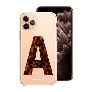 Personalised Tortoise Shell Letter Phone Case