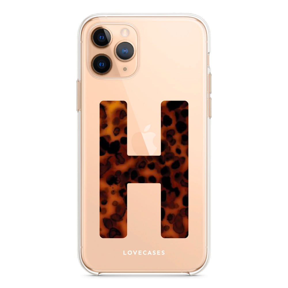 Personalised Tortoise Shell Letter Phone Case