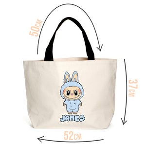 Personalised Blue Labubu Craze Tote
