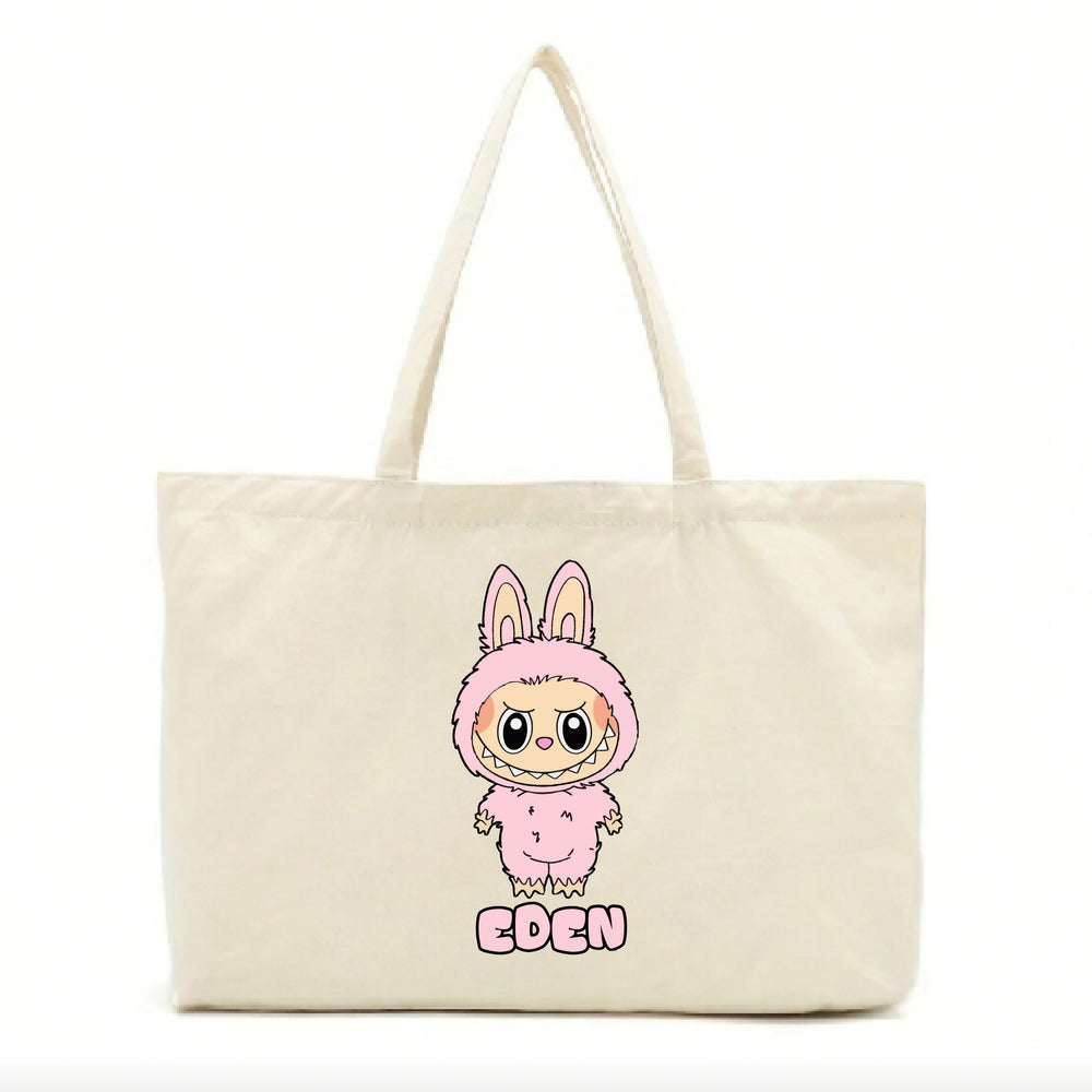 Personalised Pink Labubu Craze Tote