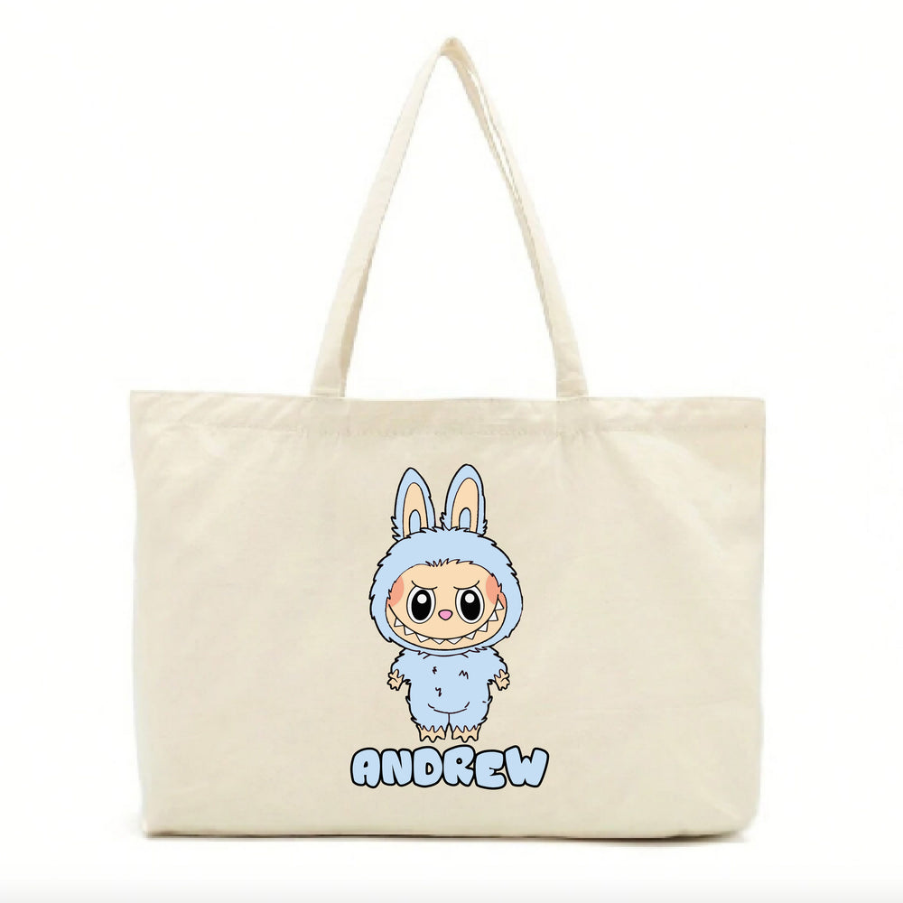 Personalised Blue Labubu Craze Tote