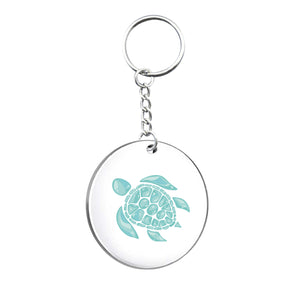 Sea Turtle Circle Keyring