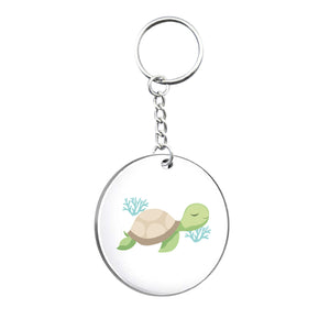 Turtle Circle Keyring