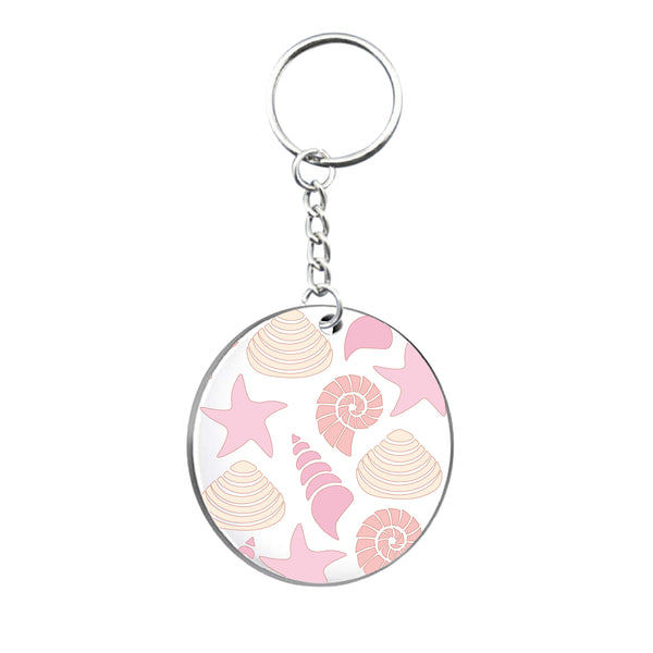 Colourful Seashells Circle Keyring – LoveCases