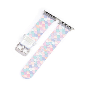 Mermaid Scales Clear Smartwatch Strap