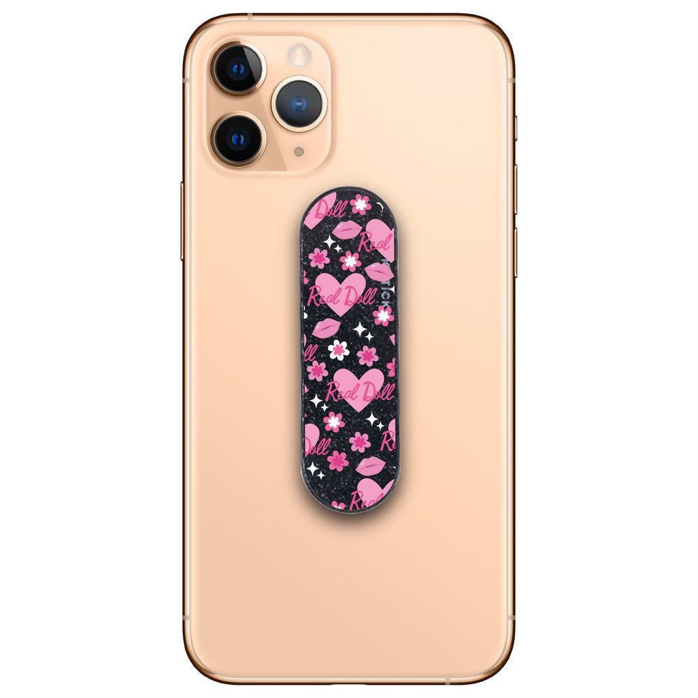 
            
                Load image into Gallery viewer, Pink Real Doll Pattern Glitter Phone Loop
            
        