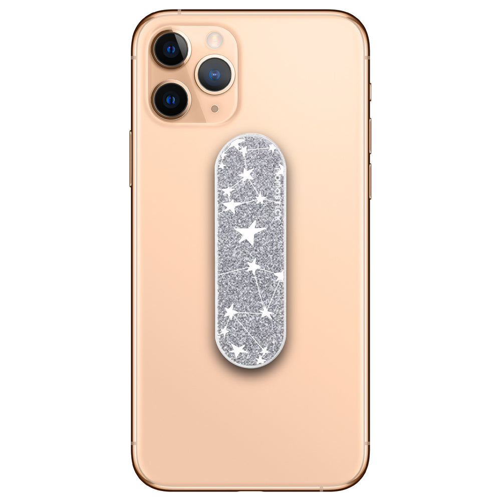 White Stars & Moons Glitter Phone Loop