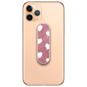 
            
                Load image into Gallery viewer, White Hearts Glitter Phone Loop
            
        