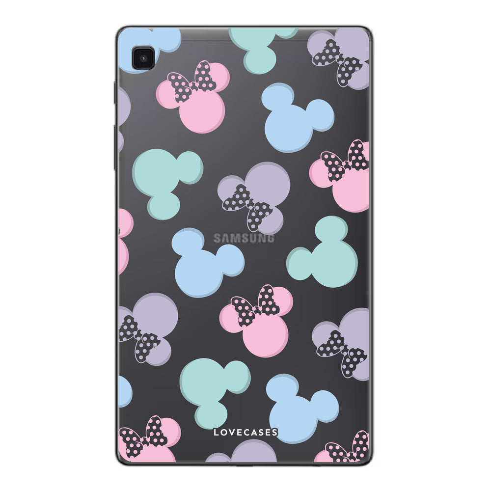 Pastel Mickey&Minnie Samsung Tablet Case