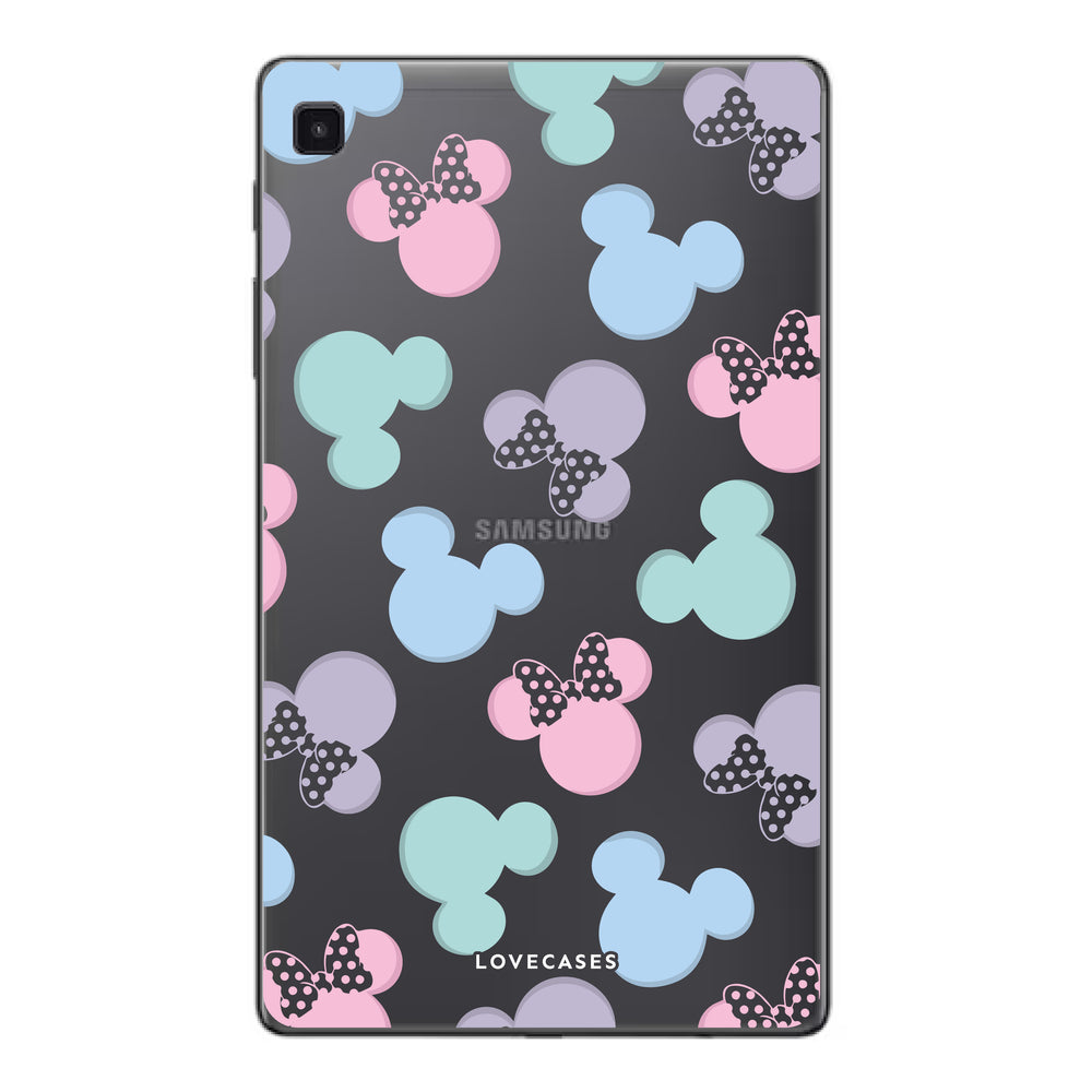 
            
                Load image into Gallery viewer, Pastel Mickey&amp;amp;Minnie Samsung Tablet Case
            
        