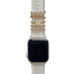 
            
                Load image into Gallery viewer, Gold Darling Daisy Watch Charm Bundle
            
        