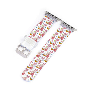 Easter Piglet Clear Smartwatch Strap