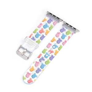 Easter Mickey & Minnie Eggs Clear Smartwatch Strap