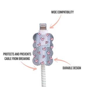 Scattered Hearts Cable Protector