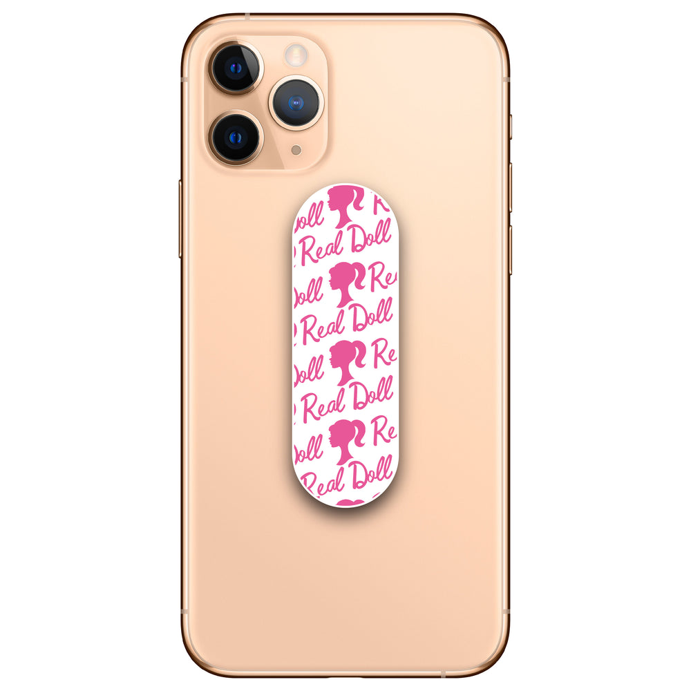 Bright Pink Doll Pattern Phone Loop