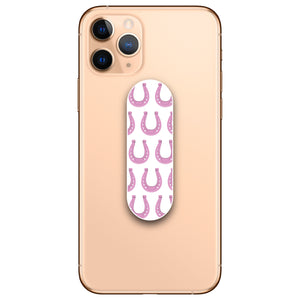 Pink Horseshoe Pattern Phone Loop