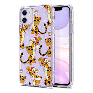 Christmas Tigger Glitter Phone Case