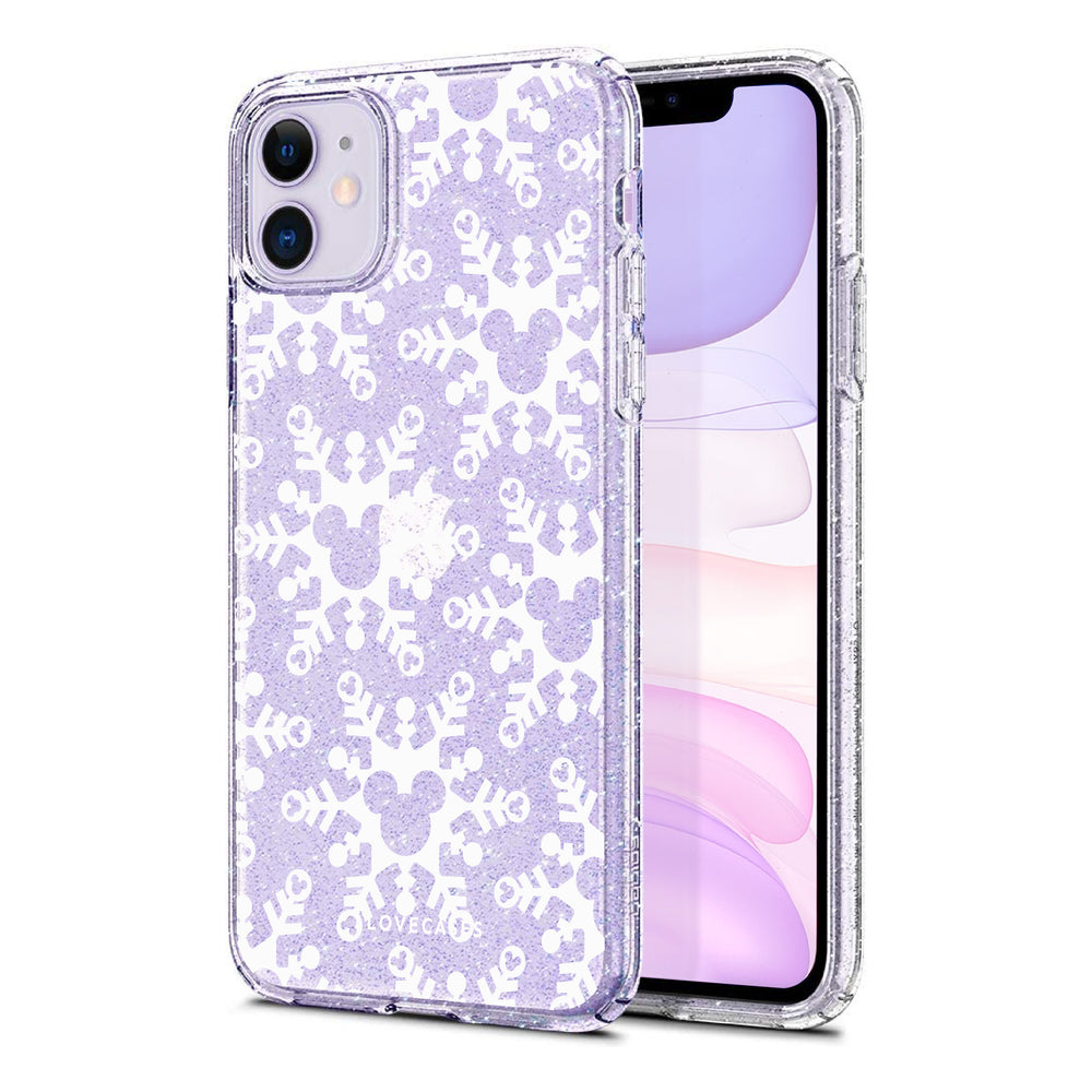 Snowflake Mickey Glitter Phone Case