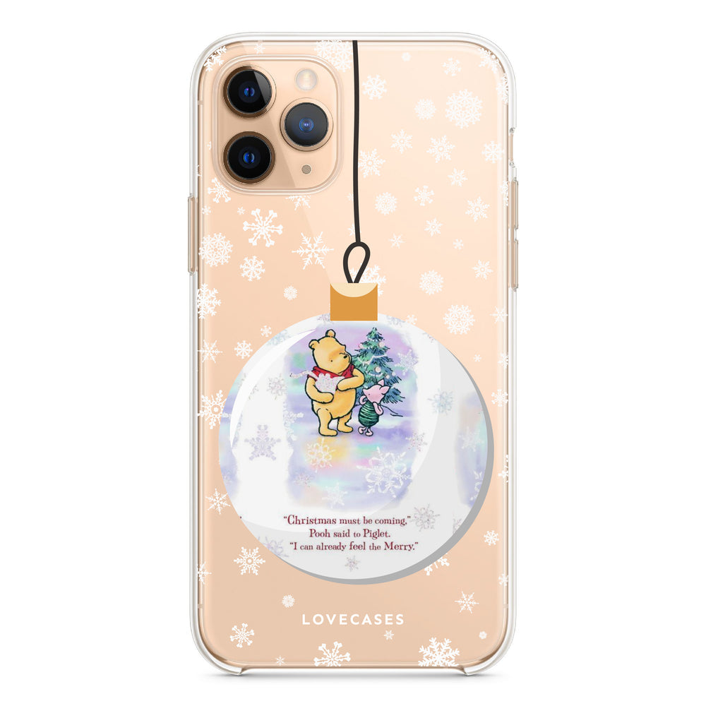 
            
                Load image into Gallery viewer, Christmas must be coming&amp;#39; Winnie the Pooh Phone Case
            
        