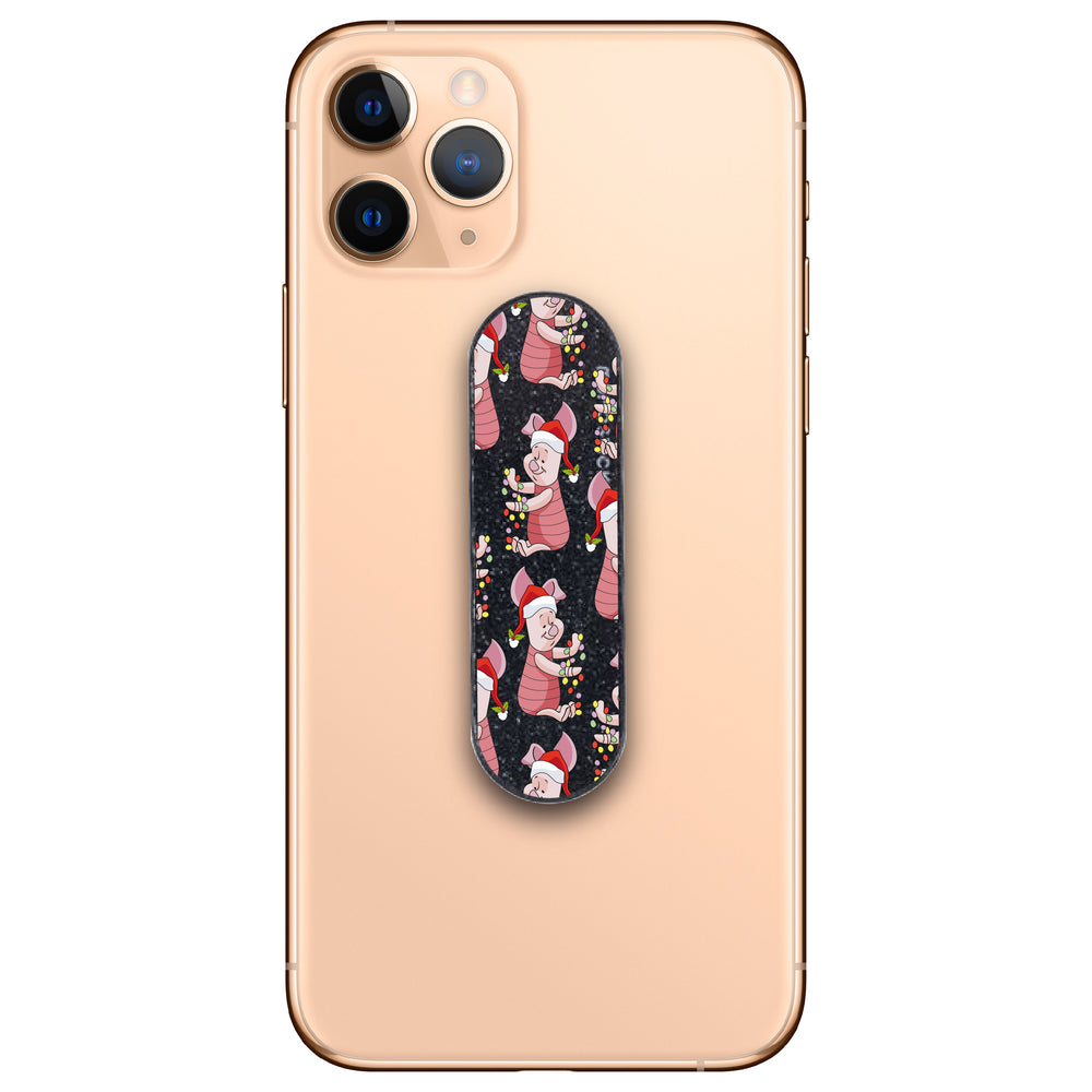 Christmas Piglet Glitter Phone Loop