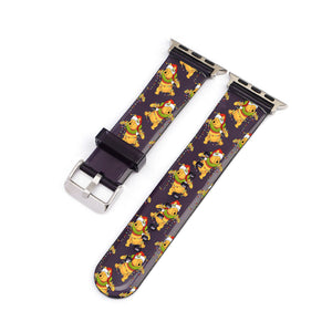 
            
                Load image into Gallery viewer, Christmas Winnie the Pooh Black Smartwatch Strap
            
        