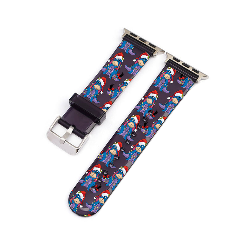 Christmas Eeyore Black Smartwatch Strap