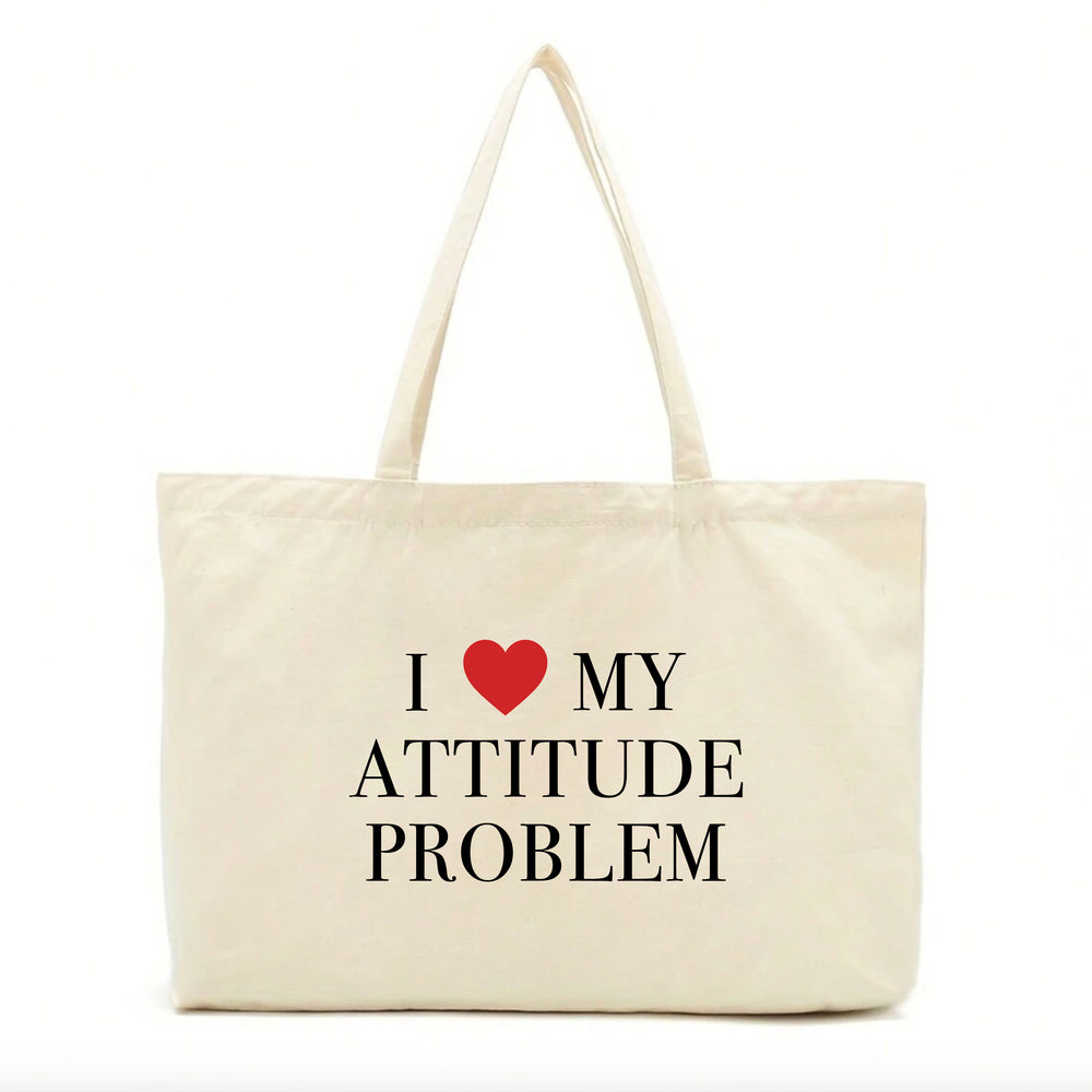 Attitude Problem Slogan Tote