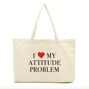Attitude Problem Slogan Tote