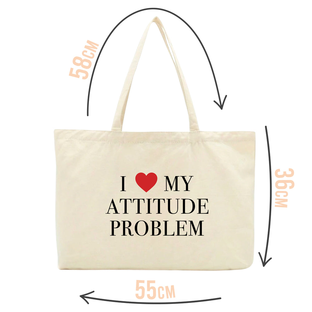 Attitude Problem Slogan Tote