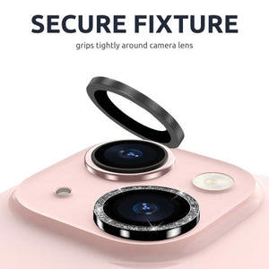 Black Glitter Camera Lens Protectors