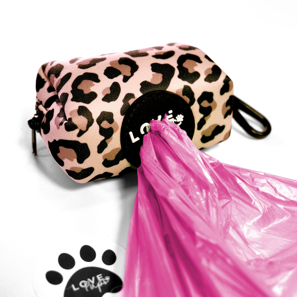 Leopard Print Poop Bag Holder