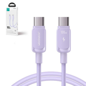 Purple 100W USB-C to USB-C Charge and Sync Cable - 1.2m