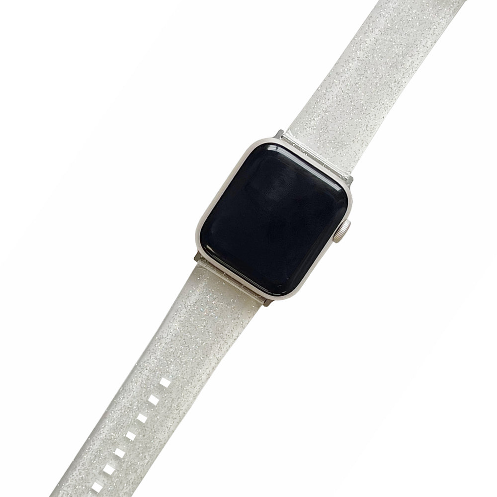 Clear Glitter Smartwatch Strap