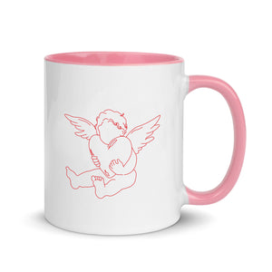 Cupid Heart Handle Mug