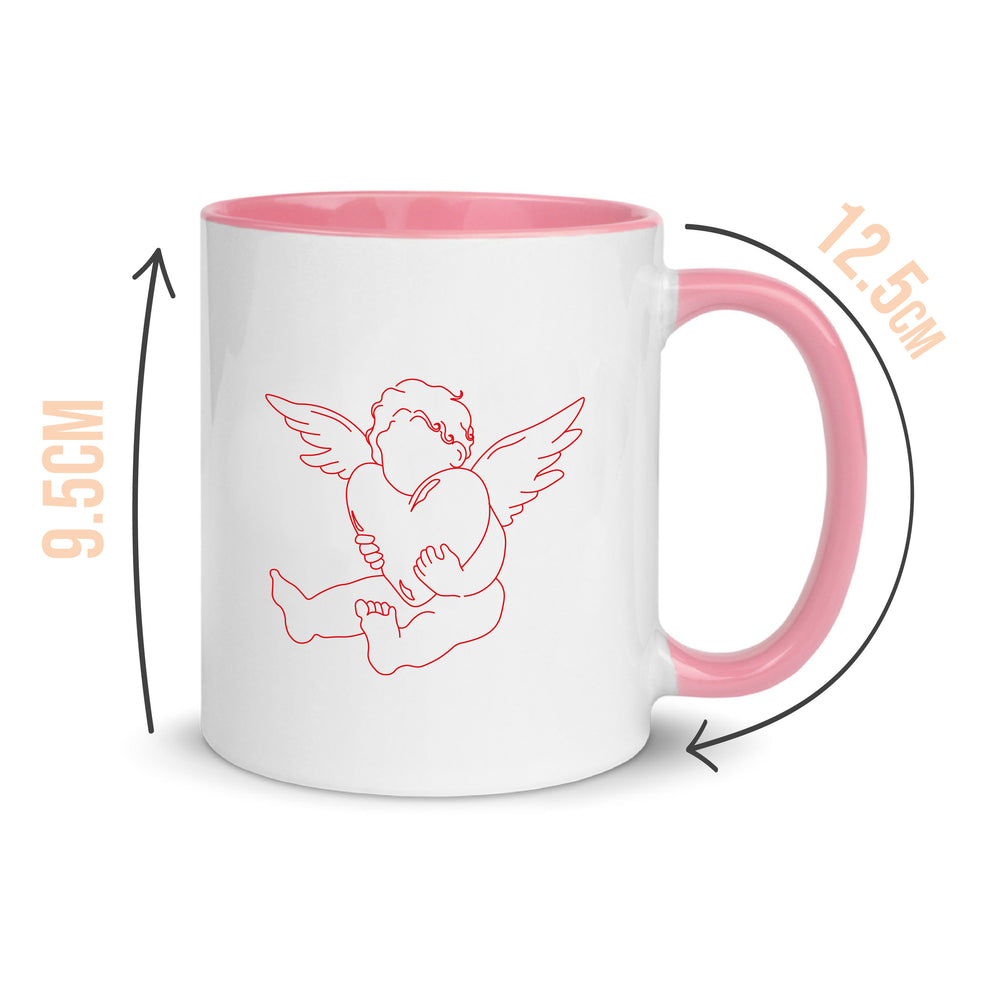 Cupid Heart Handle Mug